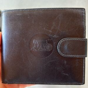 Authentic Vintage Celine Black Leather Wallet